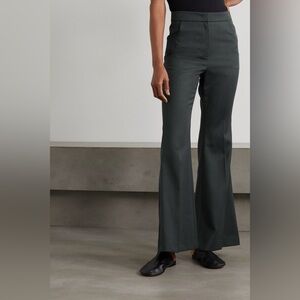 LVIR gray wool blend flared pants